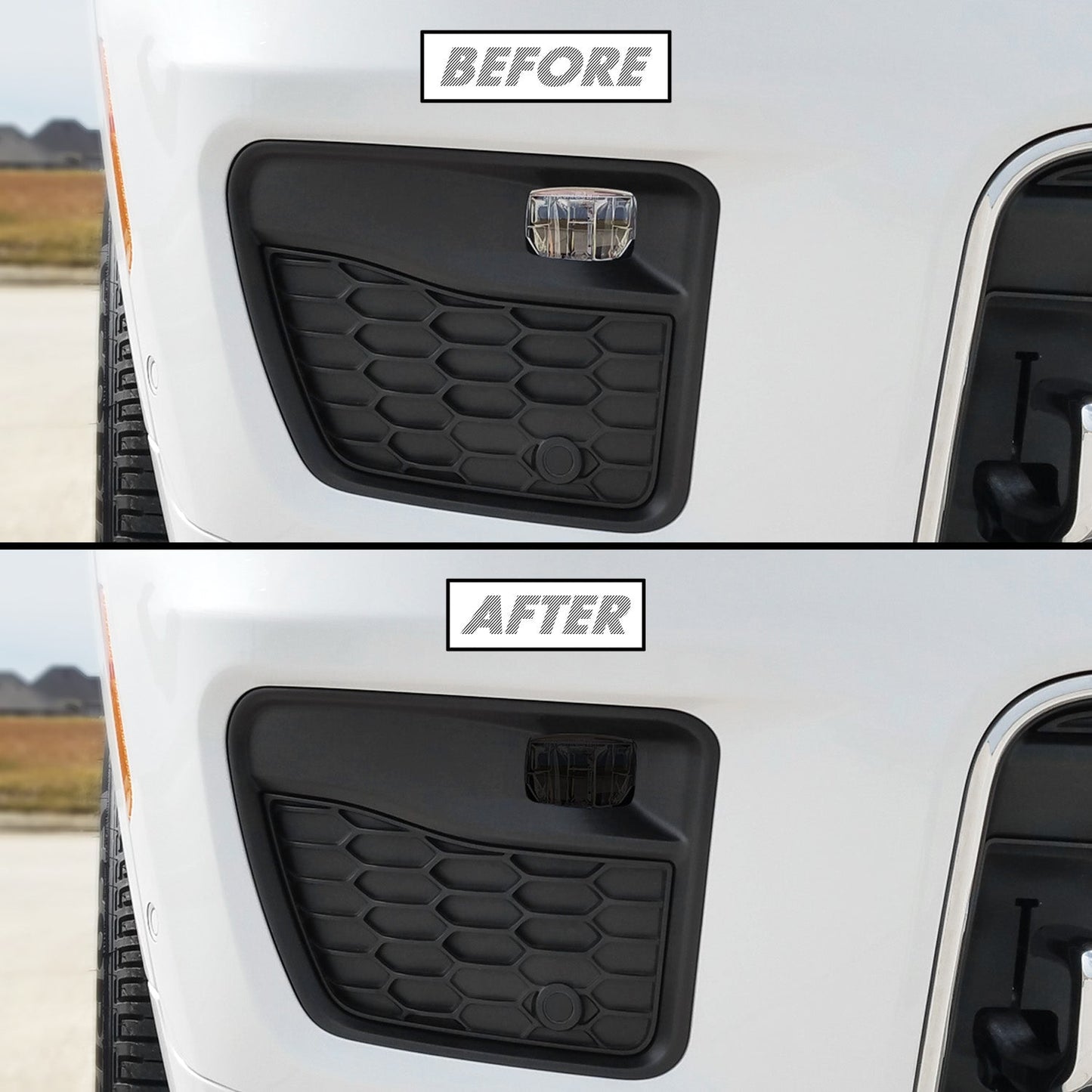 2021-2023 Jeep Grand Cherokee L | Fog Light PreCut Tint Overlays