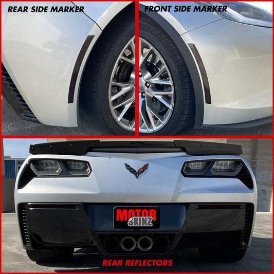 2014-2019 Chevrolet Corvette C7 | Side Marker & Reflector PreCut Tint Overlays