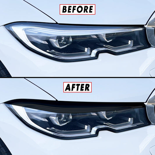 2019-2021 BMW 3 Series G20 | Headlight Eyelid PreCut Vinyl Overlays