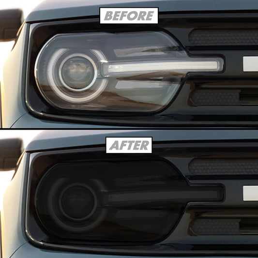 2021-2022 Ford Bronco Sport | Headlight PreCut Tint Overlays