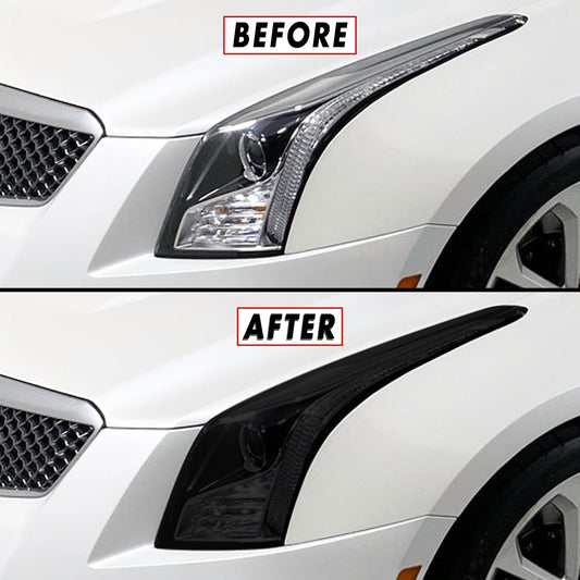2013-2019 Cadillac ATS | Headlight PreCut Tint Overlays
