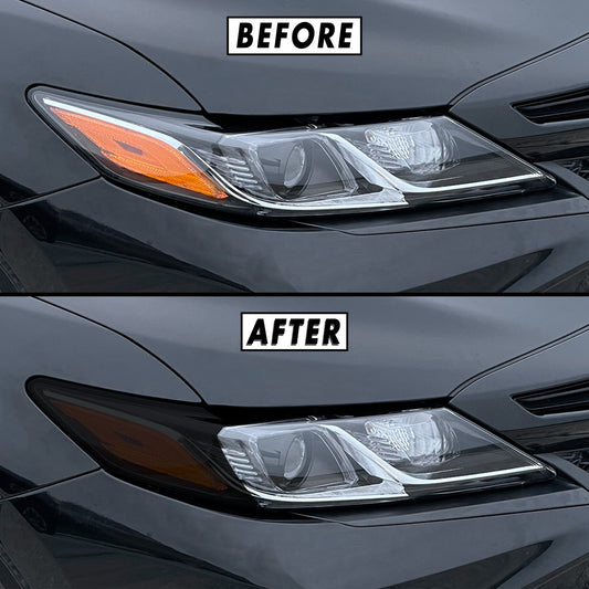 2018-2022 Toyota Camry | Headlight Cutout PreCut Tint Overlays