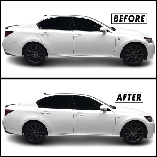 2013-2020 Lexus GS | Window Trim Chrome Delete PreCut Vinyl Wrap