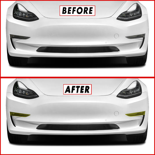 2017-2022 Tesla Model 3 | Fog Light PreCut Tint Overlays